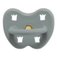 The hevea natural rubber baby soother pacifier grey